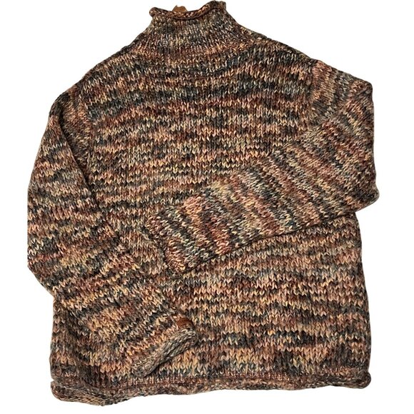 Columbia Women XL Multicolor Knit Sweater  Wool Blend Turtleneck Warm Soft Comfy - Picture 7 of 12